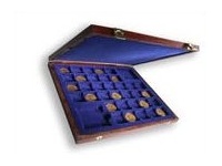 Flock coatings are applied to the inside of a vast number of display and storage cases, e.g. flocked coinbox