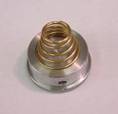 End cap with retaining spring