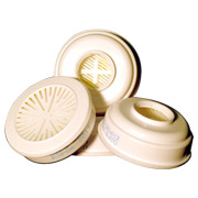 Flocking dust mask filters