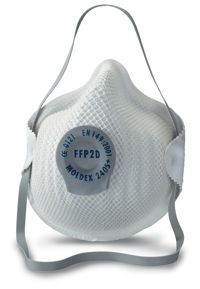 Disposable Moldex 2405 Dust Mask for flocking applications