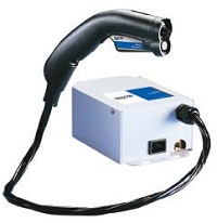 Top Gun static elimination gun used in flock processes